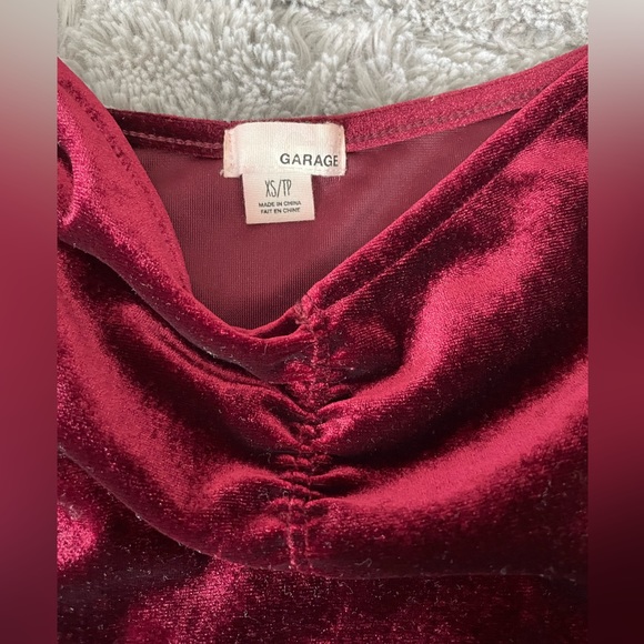 Red Velvet Top - Picture 3 of 5